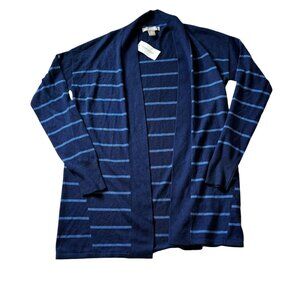 Banana Republic Womens Striped Cardigan Sweater S‎ Wool & Nylon